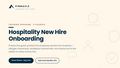 Hospitality New Hire Onboarding