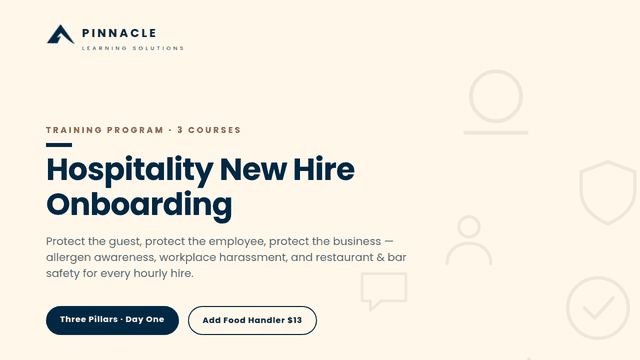 Hospitality New Hire Onboarding