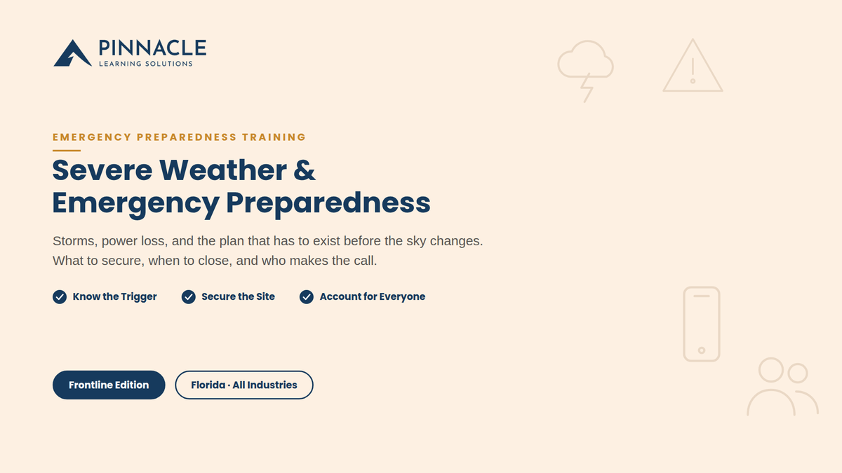 Severe Weather and Emergency Preparedness