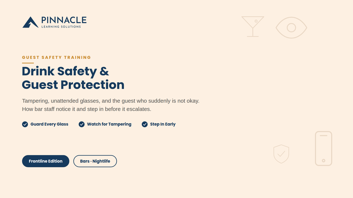 Drink Safety and Guest Protection